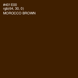 #401E00 - Morocco Brown Color Image